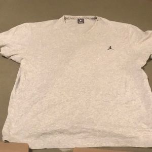 Grey Jordan V Neck T shirt